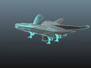 Space Ship - Star Fighter 3D Model