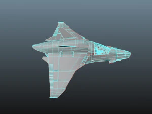 Space Ship - Star Fighter 3D Model