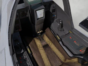 Rafale B - Rigged - High Resolution Cocpit 3D Model