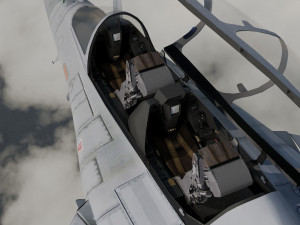 Dassault Rafale B - Rigged - High Resolution Cocpit Modello 3D
