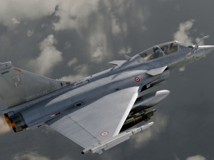 Dassault Rafale B - Rigged - High Resolution Cocpit Modello 3D
