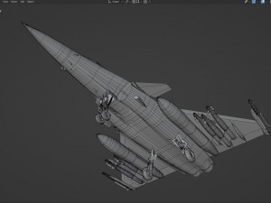 Dassault Rafale B - Rigged - High Resolution Cocpit Modello 3D