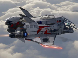 Space Ship - include inside 3D Model