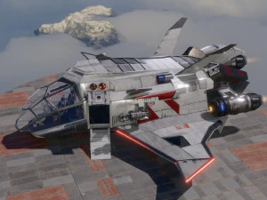 Space Ship - include inside 3D Model