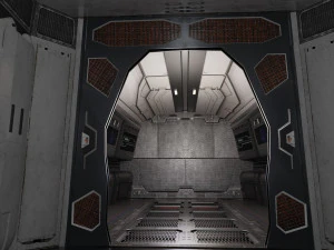 Space Ship - include inside 3D Model