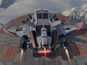 Space Ship - include inside 3D Model