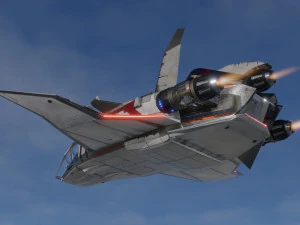 Space Ship - include inside 3D Model