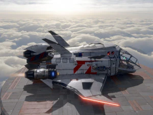 Space Ship - include inside 3D Model