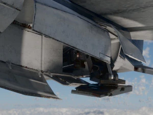 Space Ship - include inside 3D Model