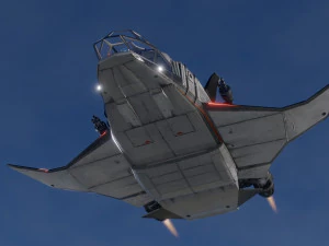 Space Ship - include inside 3D Model