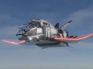 Space Ship - include inside 3D Model