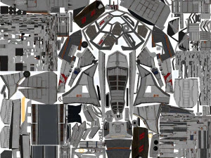 Space Ship - include inside 3D Model