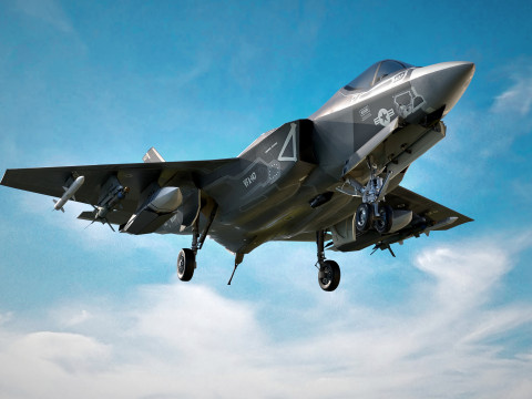 F35C Lightning II -Rigged - with high resolution cocpit 3D Model