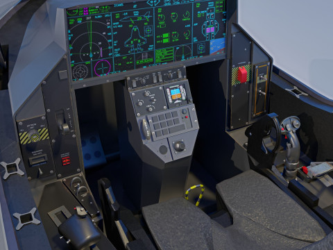 F35C Lightning II -Rigged - with high resolution cocpit 3D Model