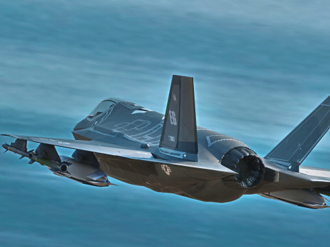 F-35A Lightning II Rigged with High Resolution Cocpit Modèle 3D