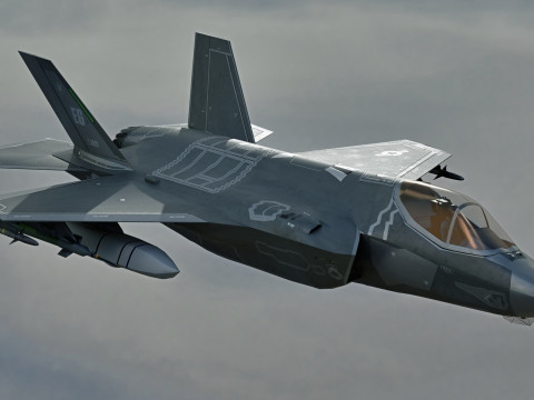 F-35A Lightning II Rigged with High Resolution Cocpit Modèle 3D
