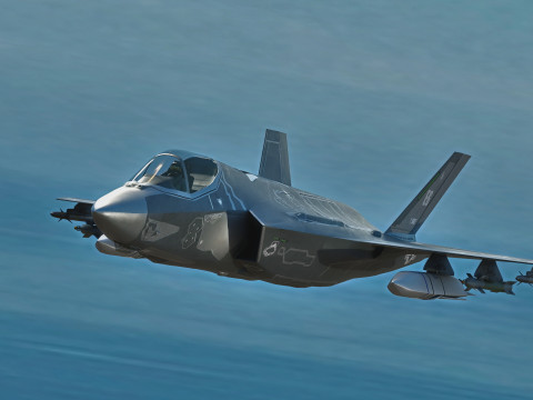 F-35A Lightning II Rigged with High Resolution Cocpit Modèle 3D