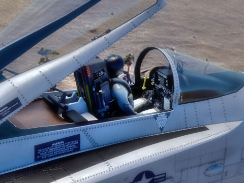 F18 Hornet - With Cocpit - High Quality Gimp and PSD files included Model 3D