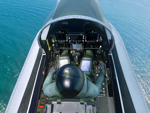 F18 Hornet - With Cocpit - High Quality Gimp and PSD files included Model 3D