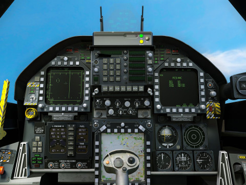F18 Hornet - With Cocpit - High Quality Gimp and PSD files included Model 3D