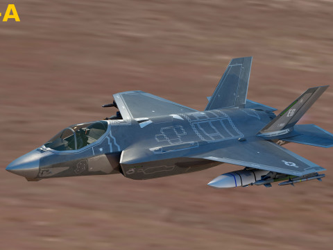 F35 Collection F35A-F35B-F35C - Rigged - High Resolution with Cocpit 3D Model