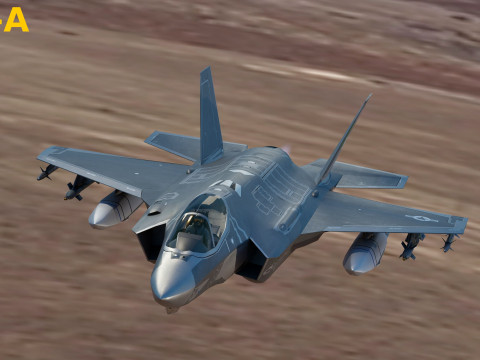 F35 Collection F35A-F35B-F35C - Rigged - High Resolution with Cocpit 3D Model