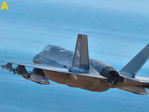 F35 Collection F35A-F35B-F35C - Rigged - High Resolution with Cocpit 3D Model