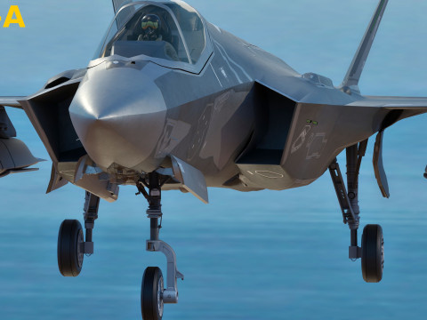 F35 Collection F35A-F35B-F35C - Rigged - High Resolution with Cocpit 3D Model