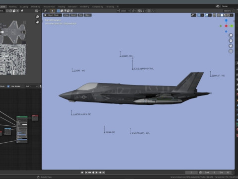 F35 Collection F35A-F35B-F35C - Rigged - High Resolution with Cocpit 3D Model