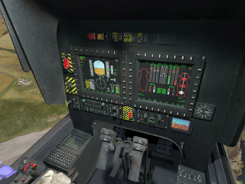 Atak T129 Helicopter-Rigged - with Cocpit-Changeable decal-text 3D Model