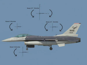 F16C USA 3D Model