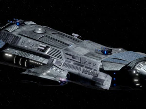Space Ship 3D Model
