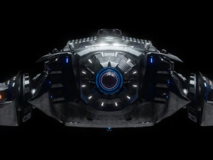 Space Ship 3D Model