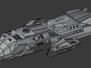 Space Ship 3D Model