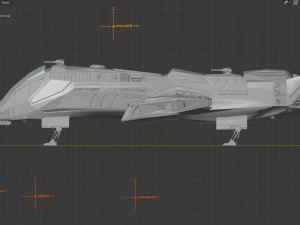 Space Ship 3D Model