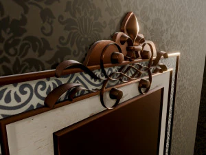 Vintage carved frame 3D Model