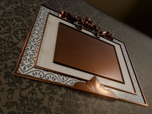 Vintage carved frame Modelo 3D