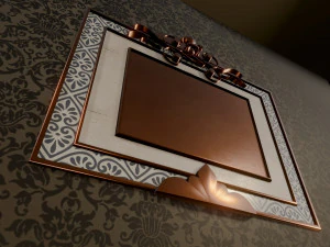 Vintage carved frame 3D Model