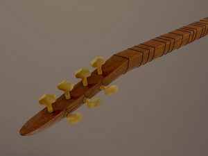 Saz baglama Instrument Model 3D
