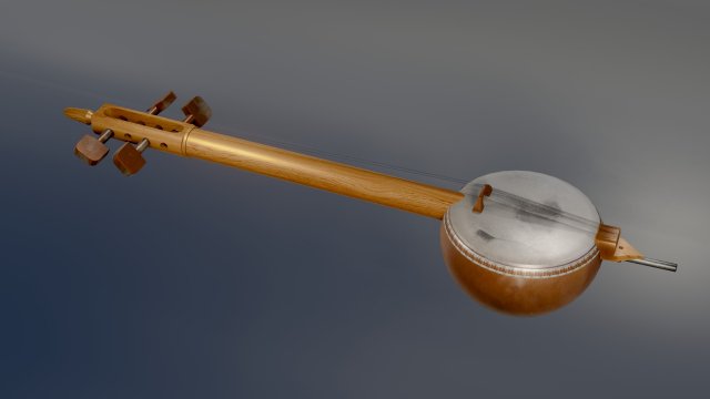 Kemane instrument Modello 3D .c4d .max .obj .3ds .fbx .stl .blend 