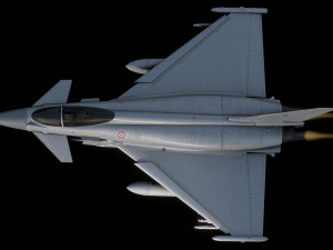 Euro Fighter Typhoon with High Resolution Cocpit - Fully Rigged 3D Model