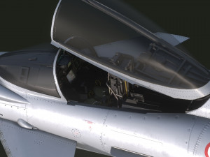Euro Fighter Typhoon with High Resolution Cocpit - Fully Rigged 3D Model