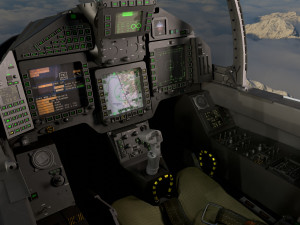 Euro Fighter Typhoon with High Resolution Cocpit - Fully Rigged 3D Model