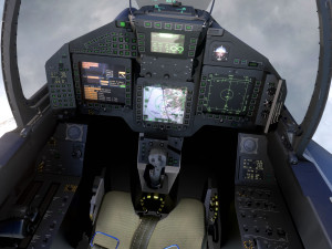 Euro Fighter Typhoon with High Resolution Cocpit - Fully Rigged 3D Model