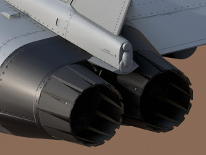 Euro Fighter Typhoon with High Resolution Cocpit - Fully Rigged 3D Model