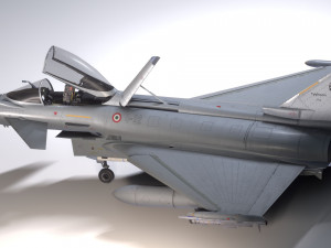 Euro Fighter Typhoon with High Resolution Cocpit - Fully Rigged 3D Model