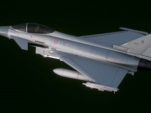 Euro Fighter Typhoon with High Resolution Cocpit - Fully Rigged 3D Model