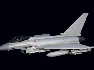 Euro Fighter Typhoon with High Resolution Cocpit - Fully Rigged 3D Model