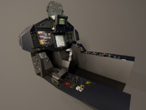 Euro Fighter Typhoon with High Resolution Cocpit - Fully Rigged 3D Model