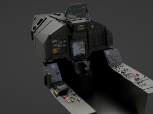 Euro Fighter Typhoon with High Resolution Cocpit - Fully Rigged 3D Model